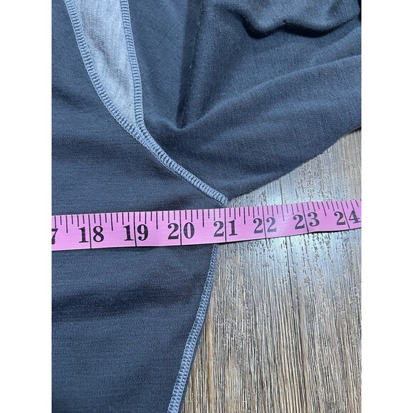 Smartwool Pullover Mens Large Gray Quarter Zip Merino Wool Base Layer Outdoor - Picture 7 of 8